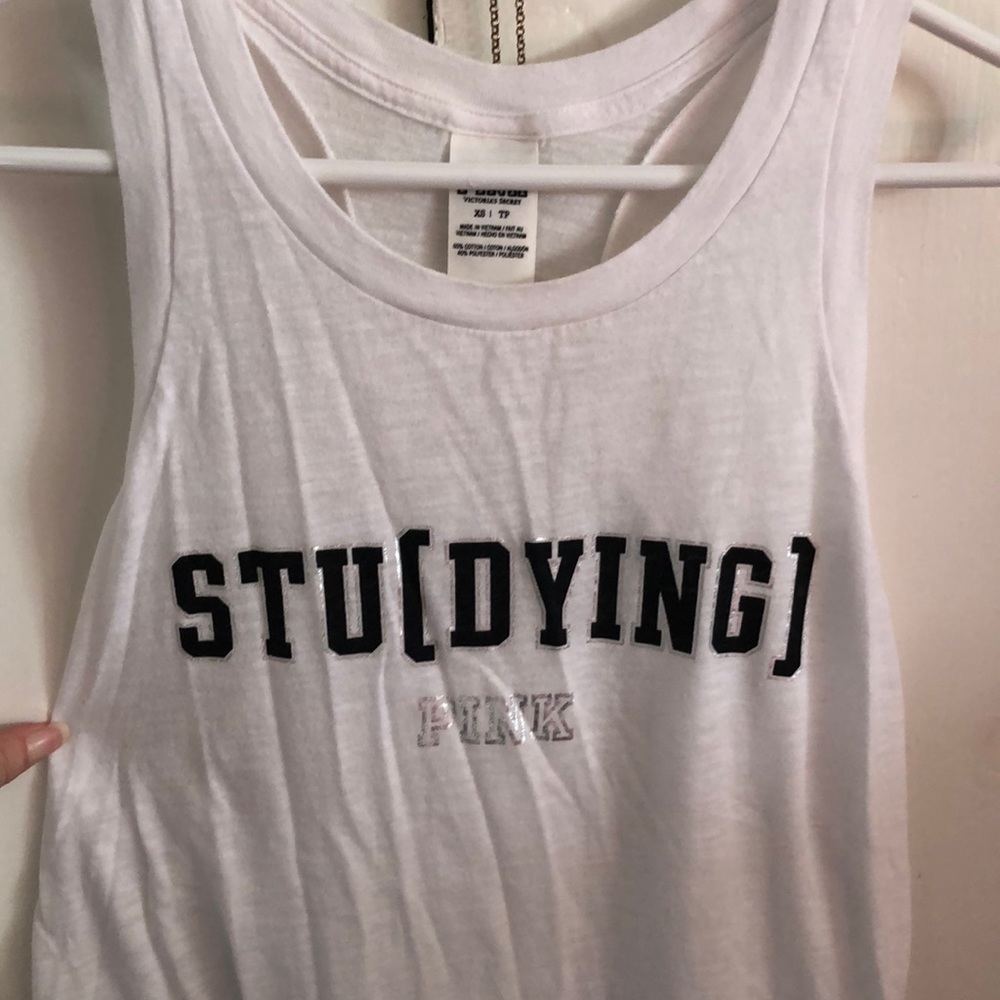 Stu[Dying] Pink Tank